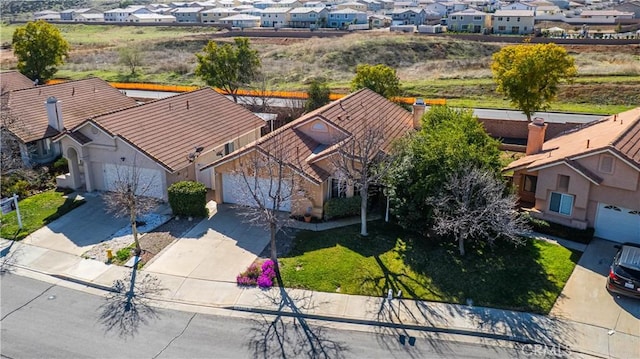 drone / aerial view featuring a residential view