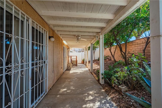 view of patio / terrace featuring a fenced backyard