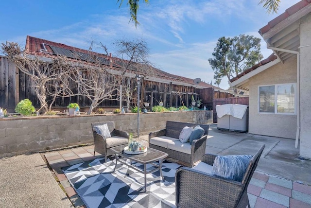 view of patio / terrace with outdoor lounge area