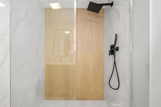 room details with tiled shower