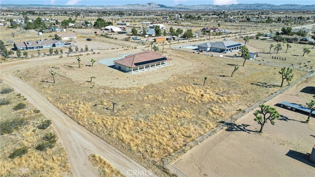 bird's eye view featuring a mountain view