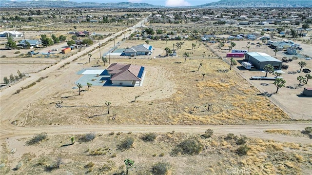 bird's eye view featuring a mountain view