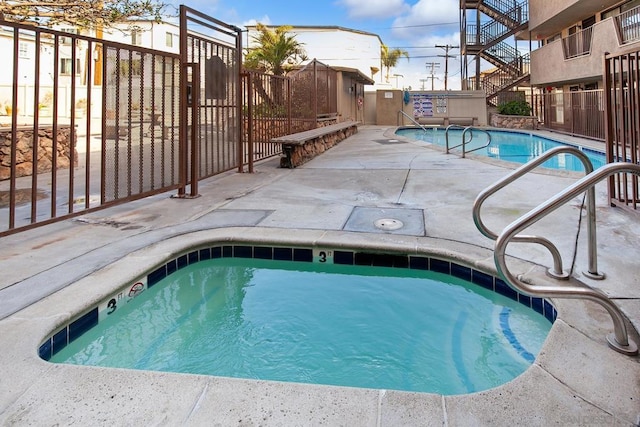 view of pool with a patio area