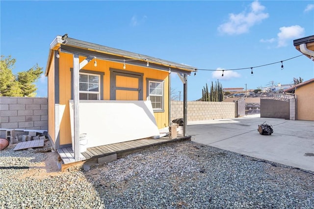 view of outbuilding