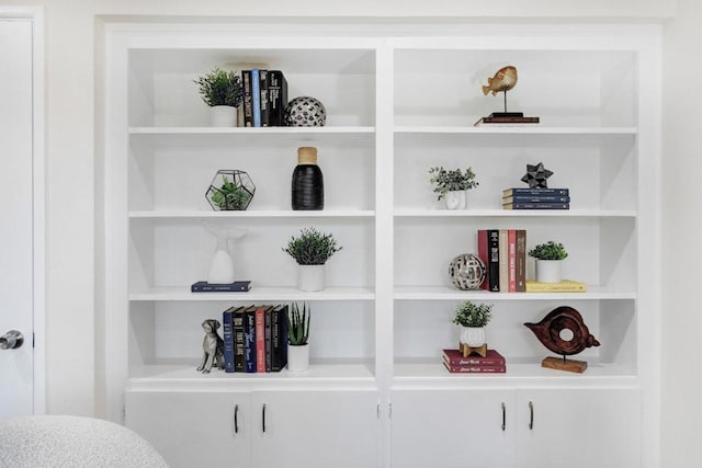 room details featuring built in shelves