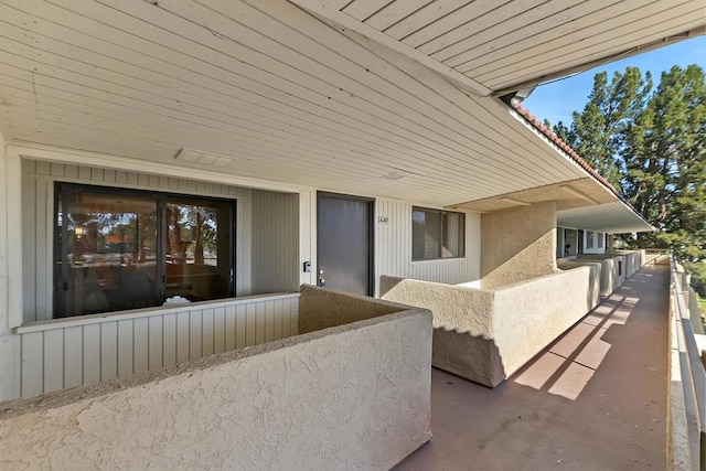 view of patio / terrace with elevator