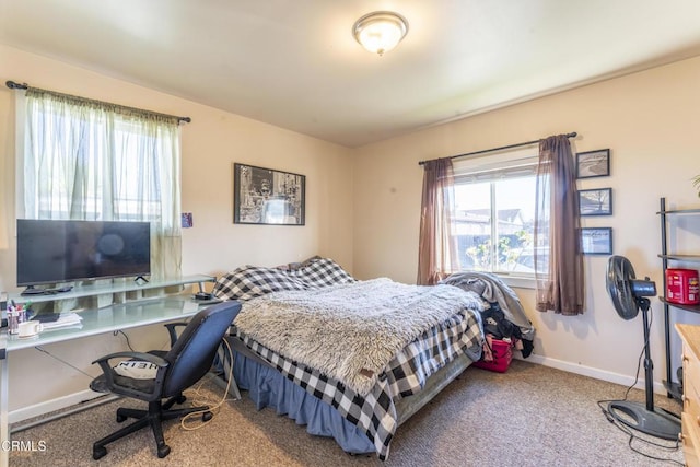 bedroom featuring carpet floors