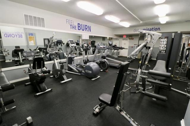 view of workout area