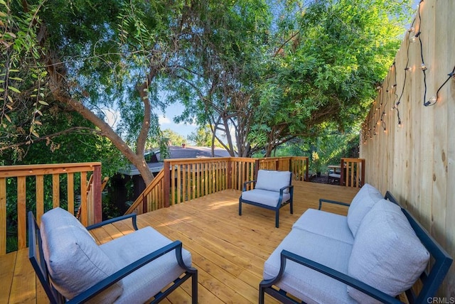 view of wooden terrace