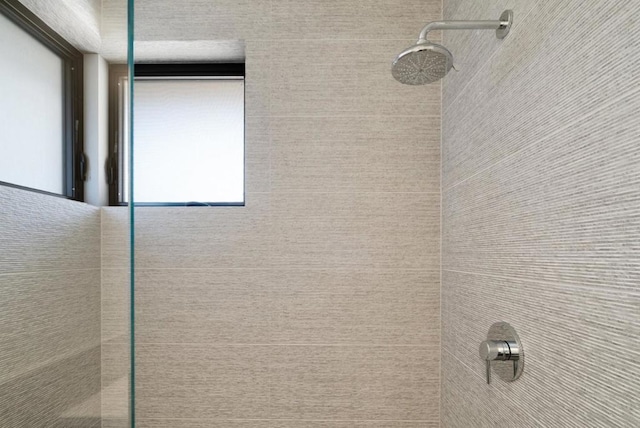 details featuring tiled shower