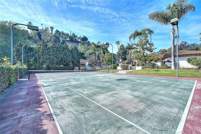 view of tennis court