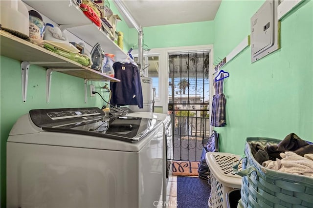 laundry room featuring independent washer and dryer