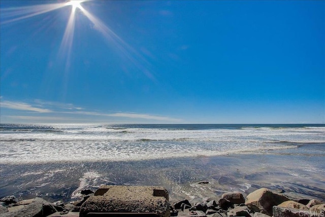 water view with a beach view