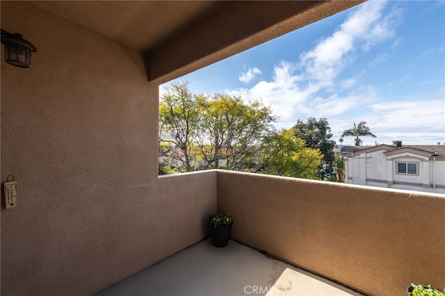 view of balcony