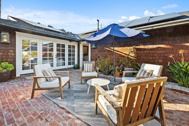 view of patio / terrace with french doors