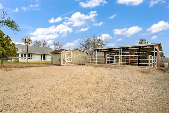 view of stable