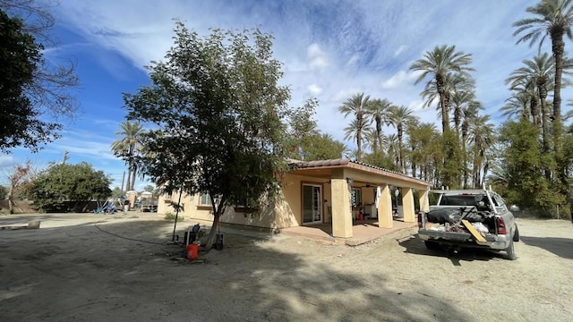 view of front of home featuring a patio