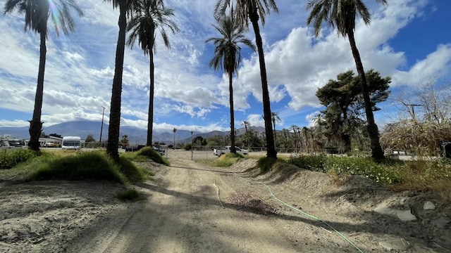 view of street featuring a mountain view