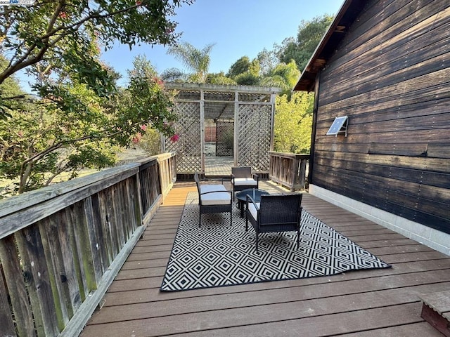 view of wooden terrace