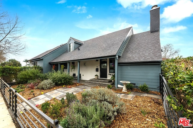 view of front of house with covered porch