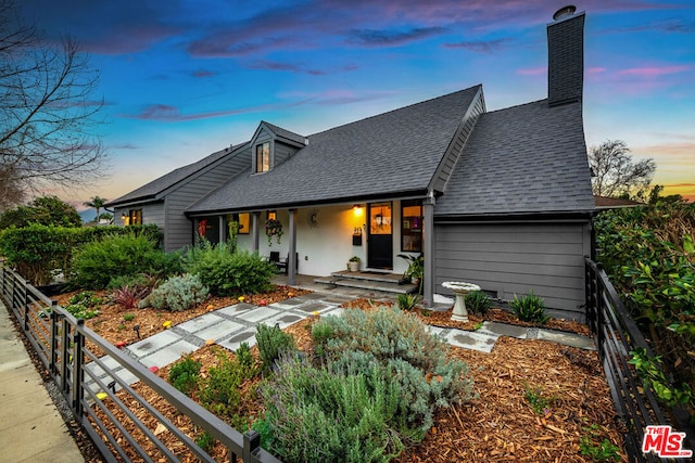 view of front of home featuring a porch