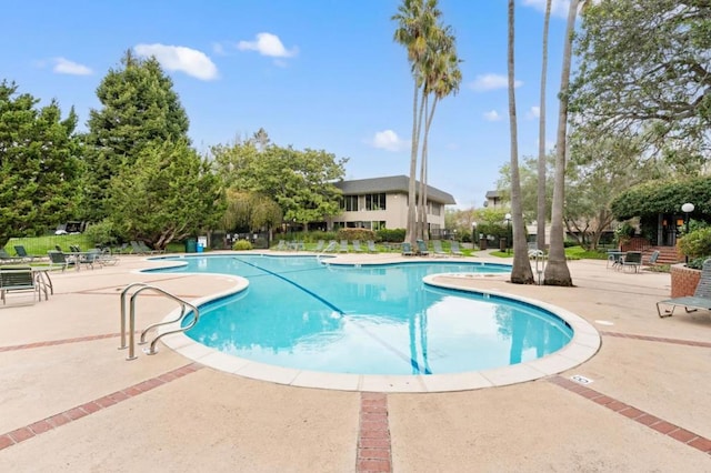 view of pool with a patio