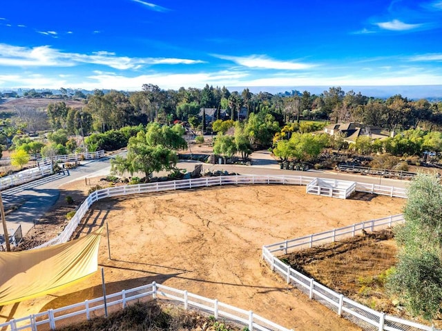 drone / aerial view featuring a rural view