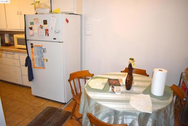 view of tiled dining room