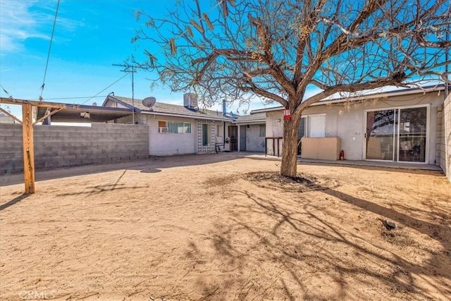 view of back of property