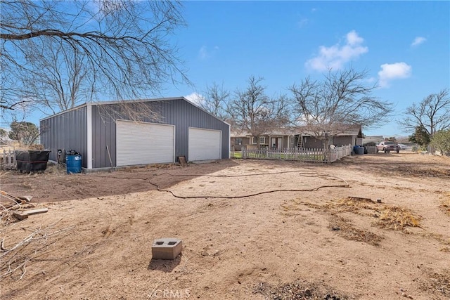 exterior space featuring fence