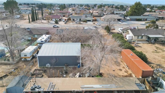 drone / aerial view with a residential view