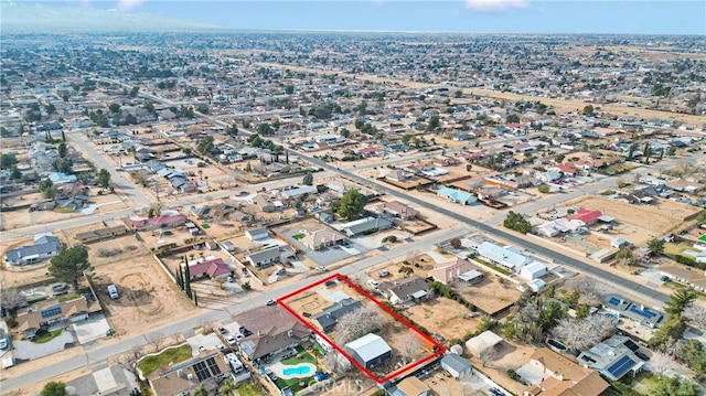 drone / aerial view featuring a residential view