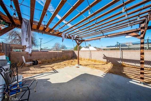 view of patio / terrace with a pergola