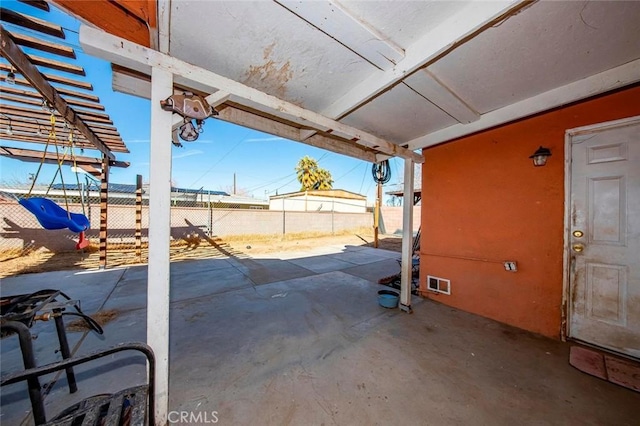 view of patio / terrace with a playground