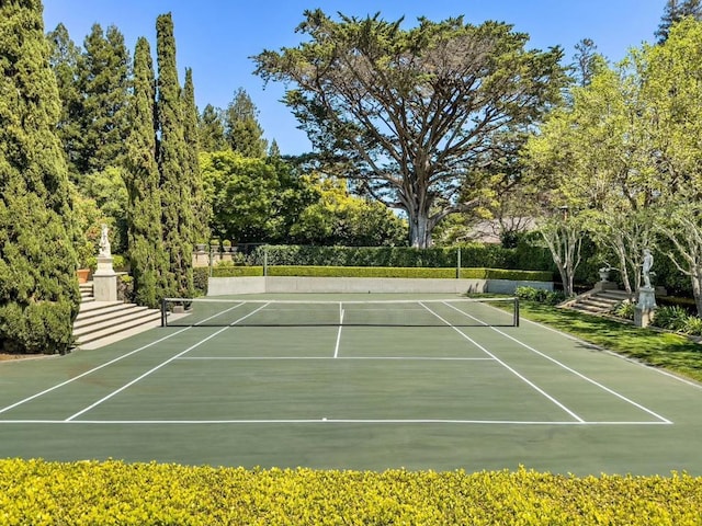 view of tennis court