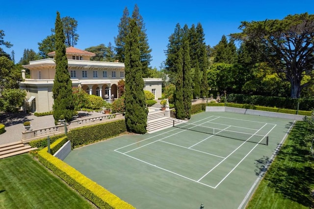 view of tennis court