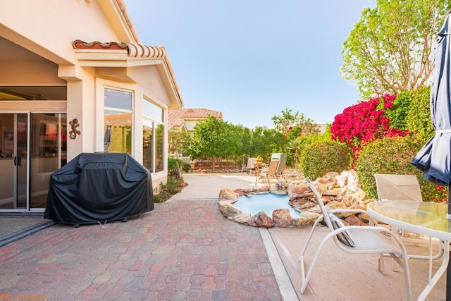 view of patio / terrace featuring area for grilling