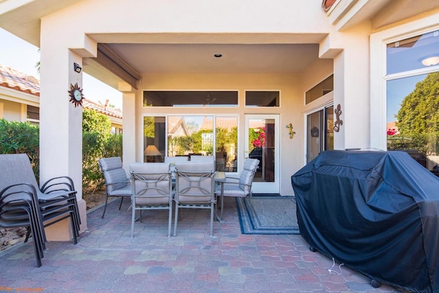 view of patio / terrace featuring area for grilling