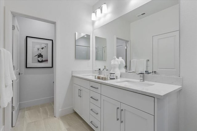 bathroom featuring vanity