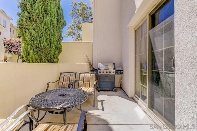 view of patio / terrace with grilling area