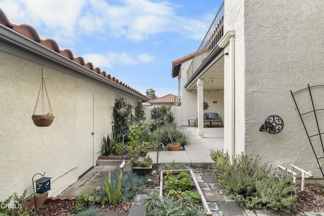 exterior space with a patio area