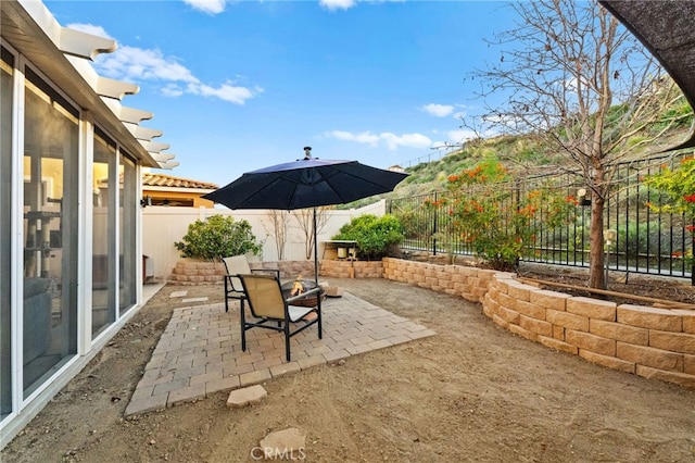 view of patio