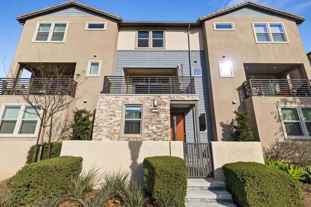 exterior space with a balcony