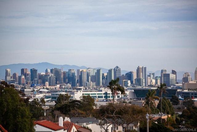 city view featuring a mountain view