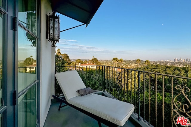 view of balcony