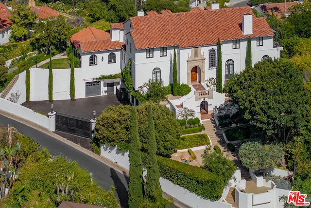 birds eye view of property