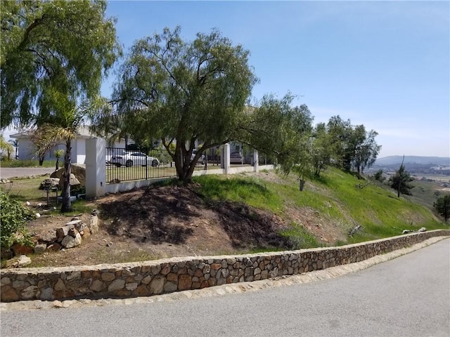 exterior space with a mountain view