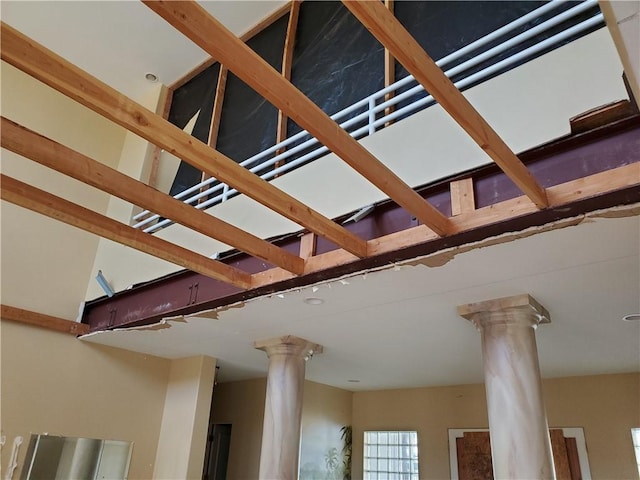 room details featuring ornate columns