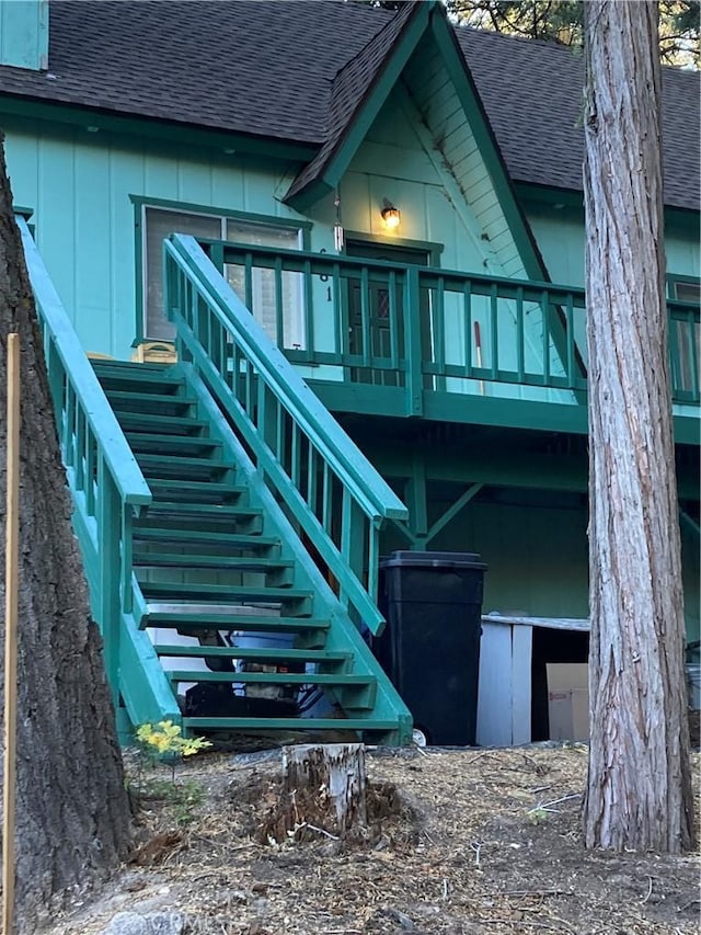 view of rear view of property