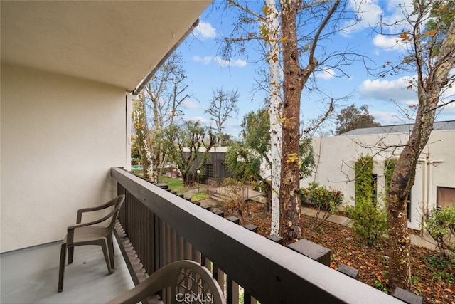 view of balcony